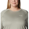 image:imageColumbia Womens Tidal Tee II Long Sleeve HoodieSea WaveWhite Logo
