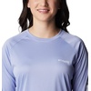image:imageColumbia Womens Tidal Tee II Long Sleeve HoodieSerenity HeatherWhite Logo