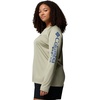 image:imageColumbia Womens Tidal Tee II Long Sleeve HoodieSmokey SageCarbon Logo
