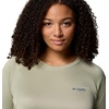 image:imageColumbia Womens Tidal Tee II Long Sleeve HoodieSmokey SageCarbon Logo