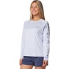 image:imageColumbia Womens Tidal Tee II Long Sleeve HoodieSnowdriftNocturnal Logo