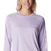 image:imageColumbia Womens Tidal Tee II Long Sleeve HoodieSoft VioletWhite Logo