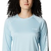 image:imageColumbia Womens Tidal Tee II Long Sleeve HoodieSpring Blue HeatherWhite Logo