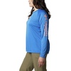 image:imageColumbia Womens Tidal Tee II Long Sleeve HoodieStormy BlueLight Coral Logo