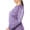image:imageColumbia Womens Tidal Tee II Long Sleeve HoodieSunlit HeatherWhite Logo
