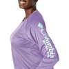 image:imageColumbia Womens Tidal Tee II Long Sleeve HoodieSunlit HeatherWhite Logo