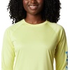 image:imageColumbia Womens Tidal Tee II Long Sleeve HoodieSunnysideAzure Blue Logo