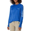 image:imageColumbia Womens Tidal Tee II Long Sleeve HoodieTanzaniteWhite Logo