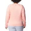 image:imageColumbia Womens Tidal Tee II Long Sleeve HoodieTiki Pink HeatherWhite Logo