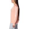 image:imageColumbia Womens Tidal Tee II Long Sleeve HoodieTiki Pink HeatherWhite Logo