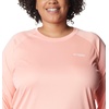 image:imageColumbia Womens Tidal Tee II Long Sleeve HoodieTiki Pink HeatherWhite Logo
