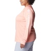 image:imageColumbia Womens Tidal Tee II Long Sleeve HoodieTiki Pink HeatherWhite Logo