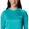 image:imageColumbia Womens Tidal Tee II Long Sleeve HoodieTropic Water HeatherLime Glow Logo