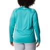 image:imageColumbia Womens Tidal Tee II Long Sleeve HoodieTropic Water HeatherLime Glow Logo