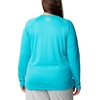 image:imageColumbia Womens Tidal Tee II Long Sleeve HoodieTurquoiseWhite Logo