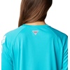 image:imageColumbia Womens Tidal Tee II Long Sleeve HoodieTurquoiseWhite Logo