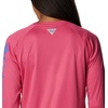 image:imageColumbia Womens Tidal Tee II Long Sleeve HoodieUltra PinkViolet Sea Logo