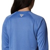image:imageColumbia Womens Tidal Tee II Long Sleeve HoodieVivid Blue HeatherWhite Logo