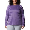image:imageColumbia Womens Tidal Tee II Long Sleeve HoodieVivid Purple HeatherMint Cay Logo