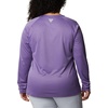image:imageColumbia Womens Tidal Tee II Long Sleeve HoodieVivid Purple HeatherMint Cay Logo