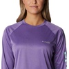 image:imageColumbia Womens Tidal Tee II Long Sleeve HoodieVivid Purple HeatherMint Cay Logo