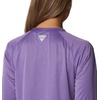 image:imageColumbia Womens Tidal Tee II Long Sleeve HoodieVivid Purple HeatherMint Cay Logo