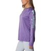 image:imageColumbia Womens Tidal Tee II Long Sleeve HoodieVivid Purple HeatherMint Cay Logo
