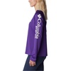 image:imageColumbia Womens Tidal Tee II Long Sleeve HoodieVivid PurpleWhite Logo