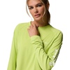 image:imageColumbia Womens Tidal Tee II Long Sleeve HoodieVoltageWhite Logo