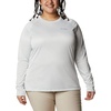 image:imageColumbia Womens Tidal Tee II Long Sleeve HoodieWhite HeatherCool Grey Logo