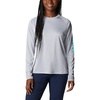 Cirrus Grey/Electric Turquoise Logo