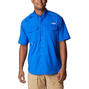 image:imageColumbia Mens Blood and Guts Zero Woven Short SleeveBlue Macaw