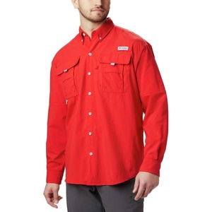 image:imageColumbia Mens Discontinued PFG Bahama II Long Sleeve ShirtRed Spark