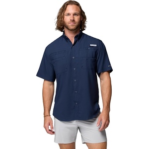 image:imageColumbia Mens PFG Tamiami II Short Sleeve Fishing ShirtCollegiate Navy