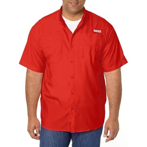 image:imageColumbia Mens PFG Tamiami II Short Sleeve Fishing ShirtRed Spark