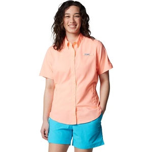 image:imageColumbia Mens PFG Tamiami II Short Sleeve Fishing ShirtTiki Pink