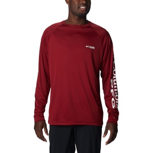 image:imageColumbia Mens PFG Terminal Tackle Long Sleeve ShirtBeetWhite Logo