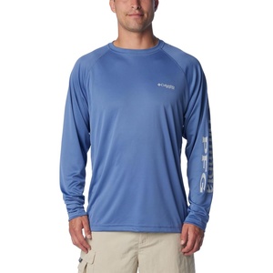 image:imageColumbia Mens PFG Terminal Tackle Long Sleeve ShirtBluebellCool Grey Logo