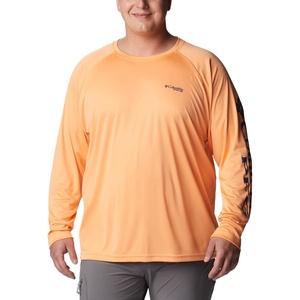 image:imageColumbia Mens PFG Terminal Tackle Long Sleeve ShirtBright NectarCarbon Logo