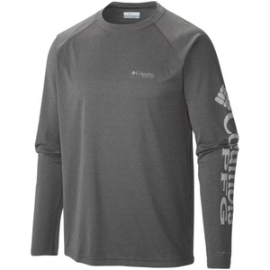image:imageColumbia Mens PFG Terminal Tackle Long Sleeve ShirtCharcoal Grey HeatherCool Gr