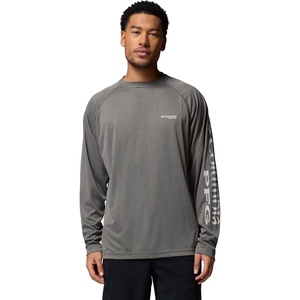 image:imageColumbia Mens PFG Terminal Tackle Long Sleeve ShirtCharcoal HeatherCool Grey Logo