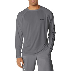 image:imageColumbia Mens PFG Terminal Tackle Long Sleeve ShirtCity GreyBlack Logo