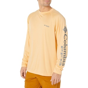 image:imageColumbia Mens PFG Terminal Tackle Long Sleeve ShirtCocoa ButterCity Grey Logo