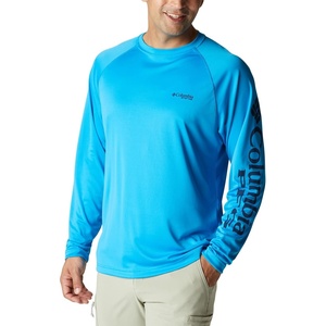 image:imageColumbia Mens PFG Terminal Tackle Long Sleeve ShirtCompass BlueCarbon Logo