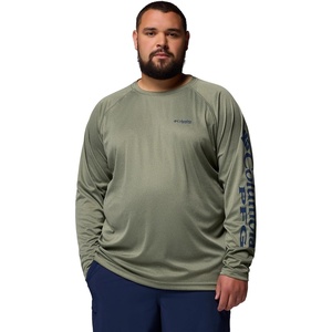 image:imageColumbia Mens PFG Terminal Tackle Long Sleeve ShirtCypress HeatherCarbon Logo