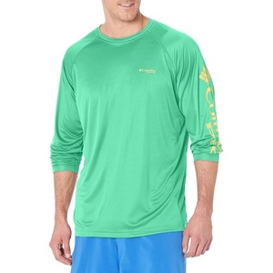 image:imageColumbia Mens PFG Terminal Tackle Long Sleeve ShirtDark LimeSunlit Logo