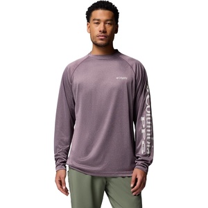 image:imageColumbia Mens PFG Terminal Tackle Long Sleeve ShirtDusty Purple HeatherCool Grey Logo