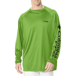 image:imageColumbia Mens PFG Terminal Tackle Long Sleeve ShirtGreen MambaBlack Logo