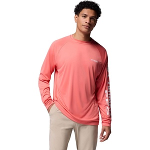 image:imageColumbia Mens PFG Terminal Tackle Long Sleeve ShirtMelonadeWhite Logo