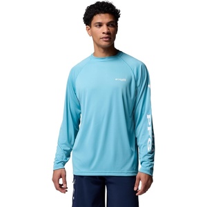 image:imageColumbia Mens PFG Terminal Tackle Long Sleeve ShirtVintage BlueWhite Logo